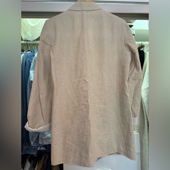 Zara Light Tan Blazer Jacket - Picture 4 of 10